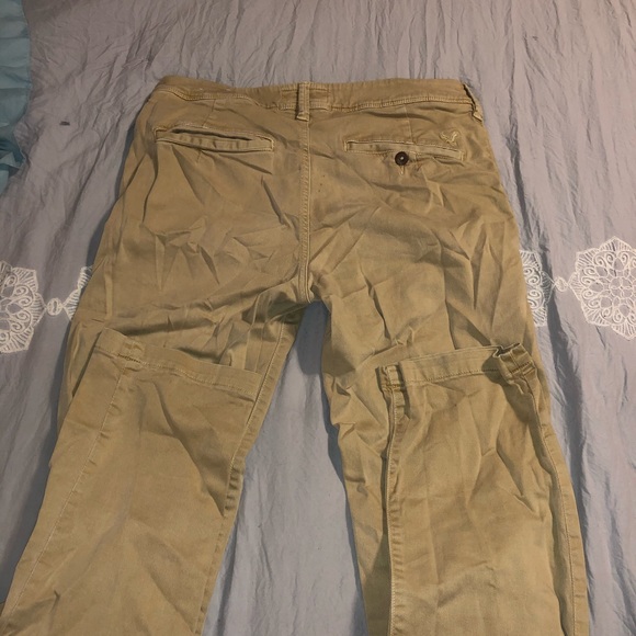 Long men’s kaki dress pants - Picture 2 of 5